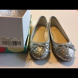 NIB Mini Boden Glitter ballet flat sz 29/ 11 1/2